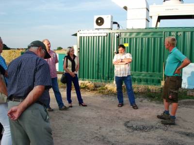 Beschtigung der Biogasanlage der Familie Arnemann in Barterode - 